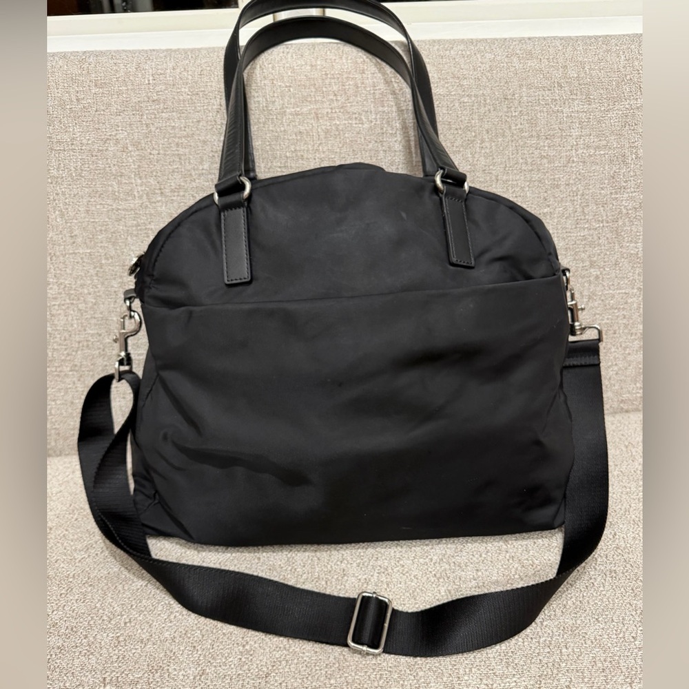 Lo & Sons Black O.G Tote with Purple Lining